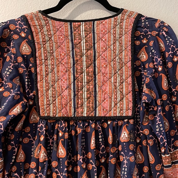 Zara TRF Collection printed boho dress with quilted detail - Picture 7 of 7